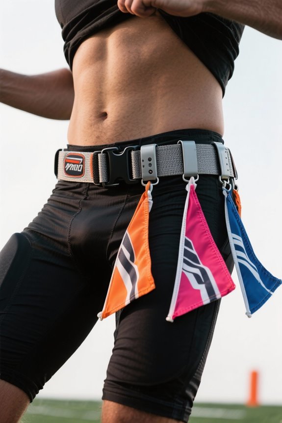 adjustable flag football belt