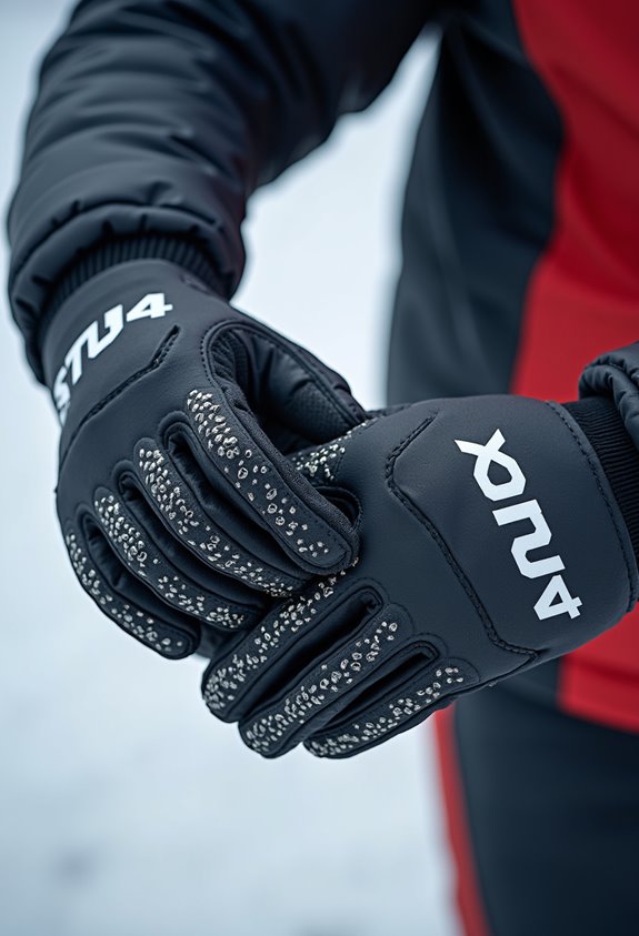 cold weather football gloves