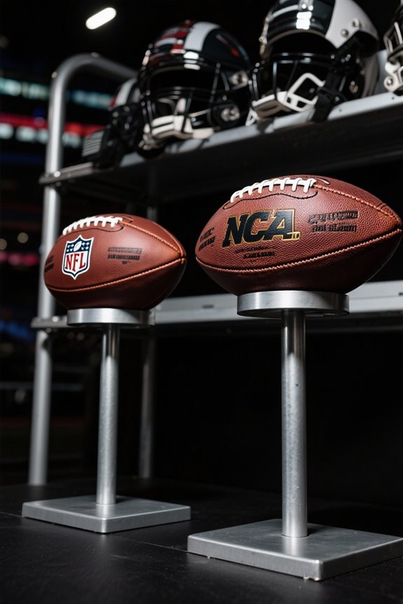 college vs nfl rules