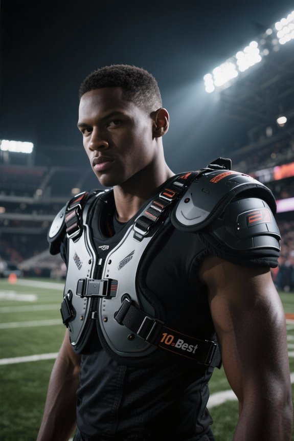 comfortable football shoulder straps