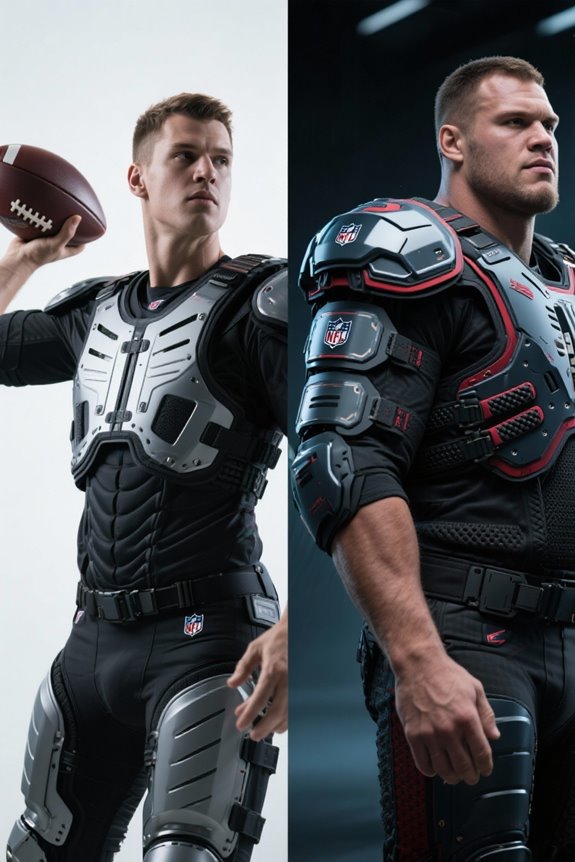 football shoulder pad designs
