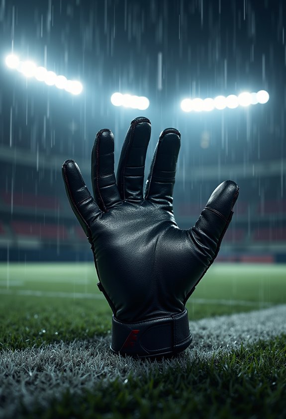 rainy day football gloves