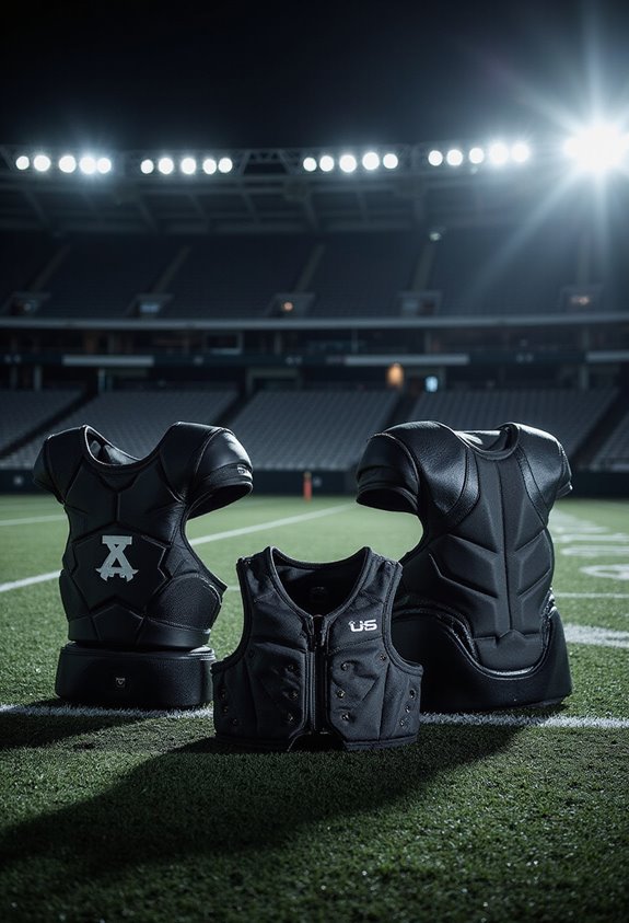 shoulder pad back plates