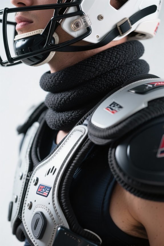 shoulder pad neck roll considerations