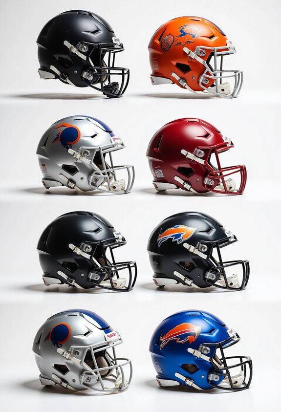stylish safe football helmets