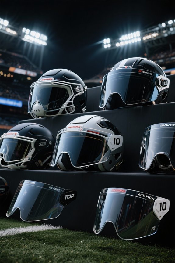 top anti fog football visors
