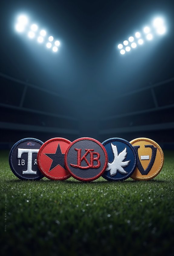 top football captain patches