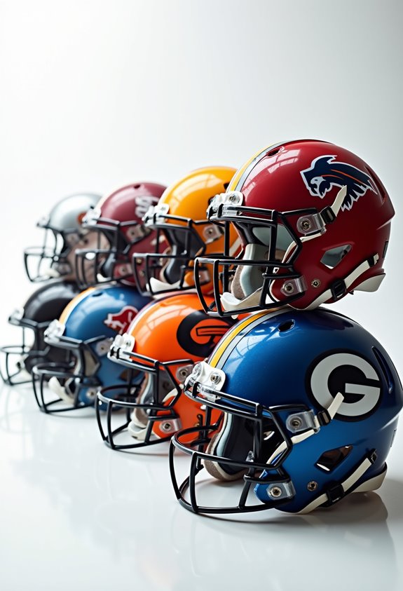 top football helmet decals