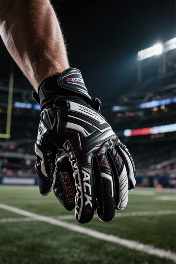 top grippy football gloves