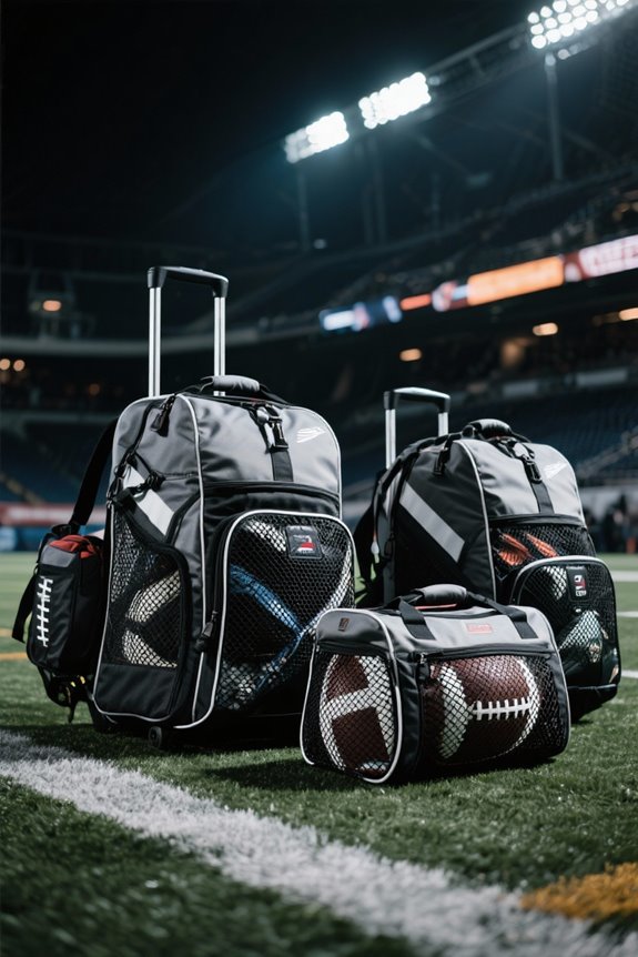 top mesh football storage