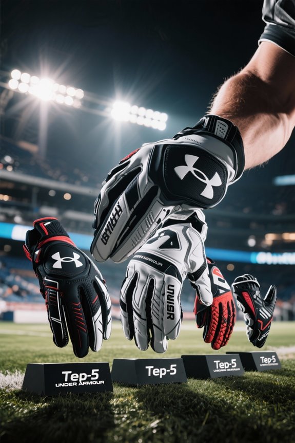 top under armour receiver gloves